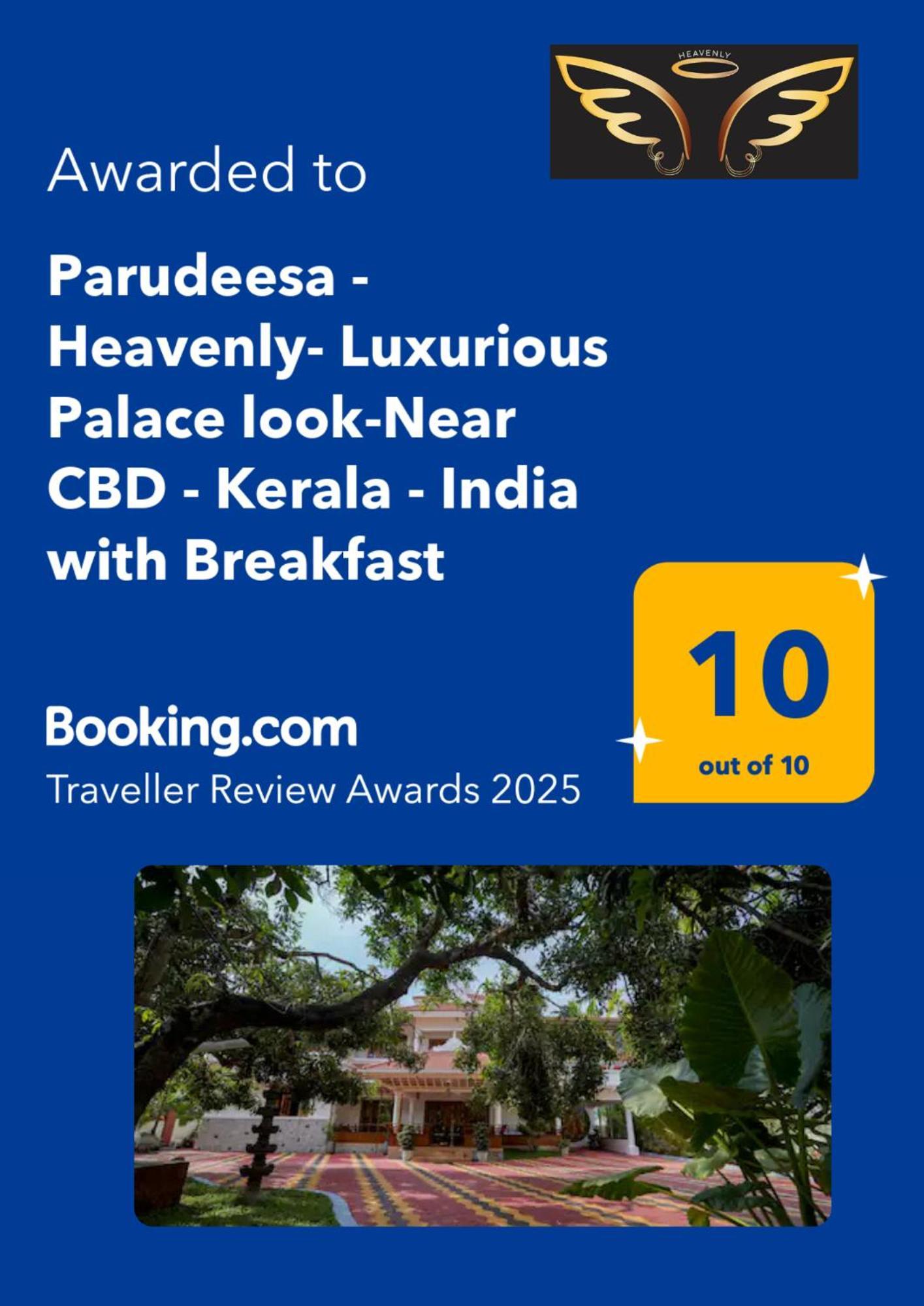 Parudeesa - Heavenly- Luxurious Palace Look-near Cbd - Kerala - India With Breakfast Homestay